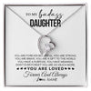 Forever Love Necklace | Personalized To My Daughter Necklace From Mom Dad Mother You Are Forever Beautiful Daughter Birthday Graduation Christmas Customized Gift Box Message Card | teecentury