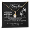 Alluring Beauty Necklace 18K Yellow Gold Finish | 1 | Personalized To My Daughter Necklace From Mom Mother Whenever You Feel Overwhelmed Daughter Jewelry Birthday Graduation Christmas Customized Message Card | teecentury