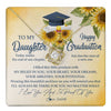 Love Knot Necklace 18K Yellow Gold Finish | 1 | Personalized To My Daughter On Her Graduation Day Necklace Flower I Love You I'm Proud Of You Class of 2024 Daughter Jewelry Customized Gift Box Message Card | teecentury