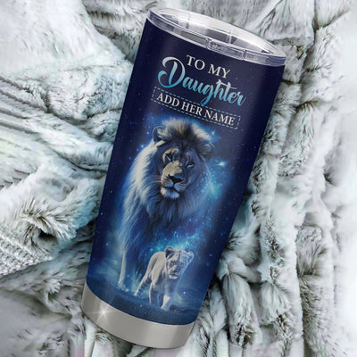 Personalized To My Daughter Tumbler From Dad Father Believe Your Heart Daughter Gift Birthday Graduation Christmas Custom Stainless Steel Cup Travel Mug | teecentury