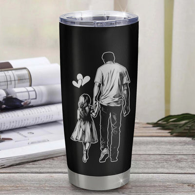 Personalized To My Daughter Tumbler From Dad Father Stainless Steel Cup Whenever You Feel Overwhelmed Daughter Birthday Graduation Christmas Travel Mug | teecentury