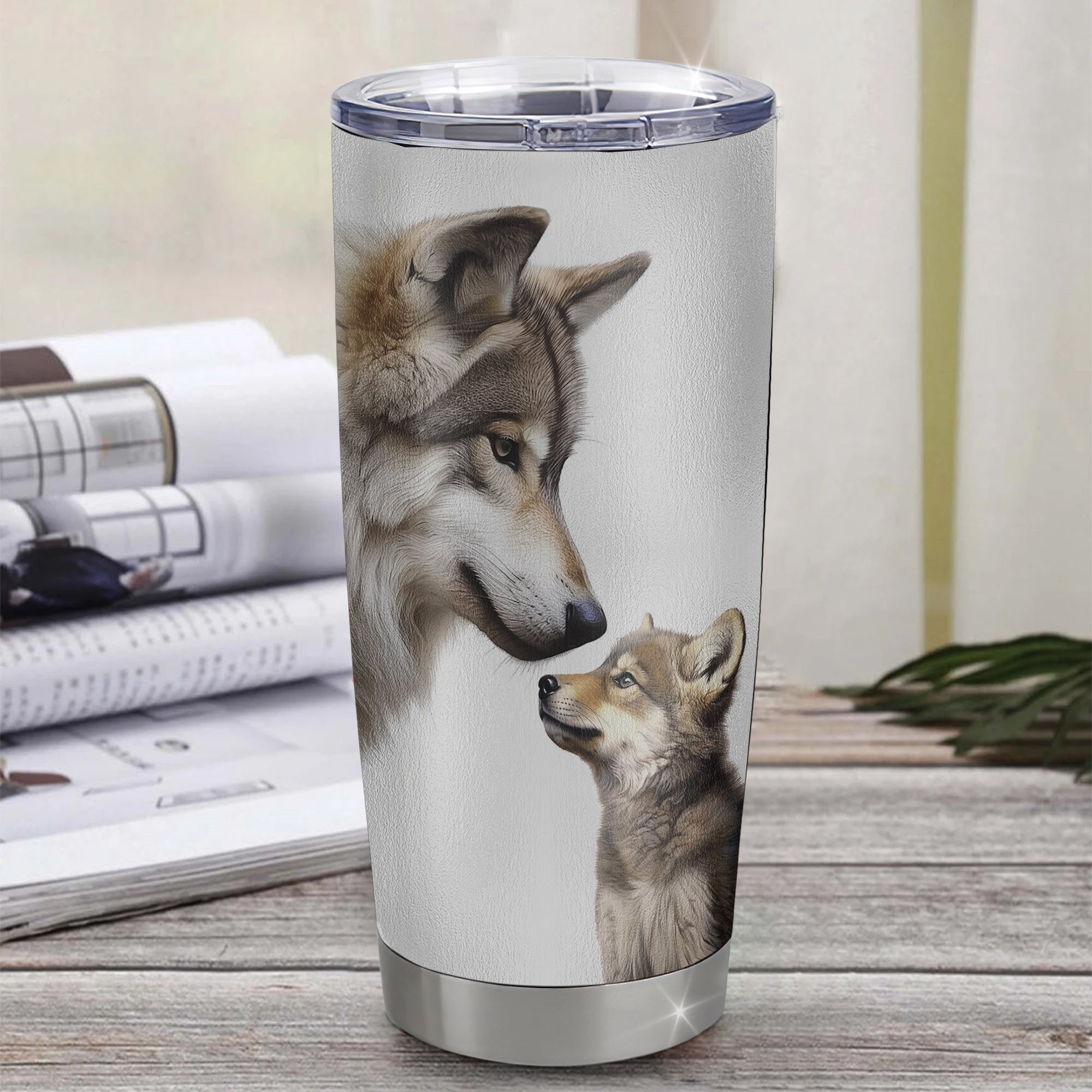 Personalized To My Daughter Tumbler From Dad Mom Father Stainless Steel Cup This Old Wolf Love You Daughter Birthday Graduation Christmas Travel Mug | teecentury