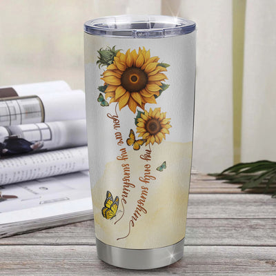 Personalized To My Daughter Tumbler From Mom Stainless Steel Cup Sunflower Never Forget That I Love You Daughter Gift Birthday Graduation Christmas Travel Mug | teecentury