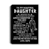 Personalized To My Daughter Viking Canvas From Dad Father Whenever You Feel Overwhelmed Daughter Birthday Gifts Graduation Christmas Custom Wall Art Print Framed Canvas | teecentury