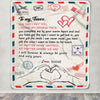Personalized To My Fiance Blanket From Fiancée I Will Always Be Yours Air Mail Fiance Anniversary Birthday Valentines Day Christmas Customized Fleece Blanket | teecentury