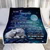 Personalized To My Fiancée Blanket From Fiancé I Want You Wolf Fiancee Birthday Gifts For Her Anniversary Valentines Day Christmas Customized Fleece Blanket | teecentury