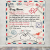 Personalized To My Fiancée Blanket From Fiance I Will Always Be Yours Air Mail Fiancée Birthday Anniversary Valentines Day Christmas Customized Fleece Blanket | teecentury