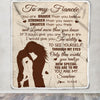 Personalized To My Fiancée Blanket From Fiancé You Are Braver Stronger Smarter Romantic Fiance Birthday Valentines Day Christmas Customized Gift Fleece Blanket | teecentury