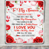 Personalized To My Fiancée Blanket The Day I Met You Gifts For Fiancée Anniversary Romantic For Women Valentines Birthday Gifts Christmas Fleece Blanket | teecentury