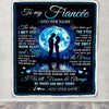 Personalized To My Fiancée Blanket Wood The Day I Met You Future Wife Birthday Gifts Romantic Valentines Day For Her Christmas Customized Fleece Blanket | teecentury