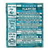 Personalized To My Fiancée Gifts From Husband Blanket Wood Love You Longer Valentines Anniversary Romantic Birthday Gifts For Fiancée Christmas Fleece Blanket | teecentury