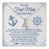 Alluring Beauty Necklace 14K White Gold Finish | 1 | Personalized To My First Mate Necklace From Husband Sailing Cruise Ships Wife Birthday Anniversary Wedding Valentines Christmas Custom Gift Box Message Card | https://teecentury.