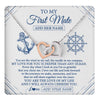 Interlocking Hearts Necklace Stainless Steel & Rose Gold Finish | 1 | Personalized To My First Mate Necklace From Husband Sailing Cruise Ships Wife Birthday Anniversary Wedding Valentines Christmas Custom Gift Box Message Card | https://teecentury.