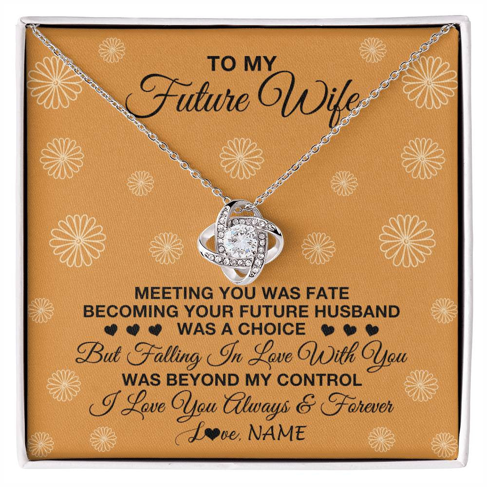 To My Wife Necklace from Husband, Message Line Art Drawing Card Love P –  Starcove Fashion