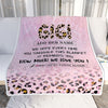 Personalized To My Gigi Gifts From Granddaughter Grandson Blanket Pink Leopard Happy Birthday Gifts For Gigi Mothers Day Christmas Customized Fleece Blanket | teecentury