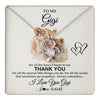Forever Love Necklace 14K White Gold Finish | 1 | Personalized To My Gigi Necklace From Granddaughter GrandsonThank You Lion Gigi Gift For Mothers Day Birthday Gift Christmas For Gigi Gift Box Message Card | teecentury