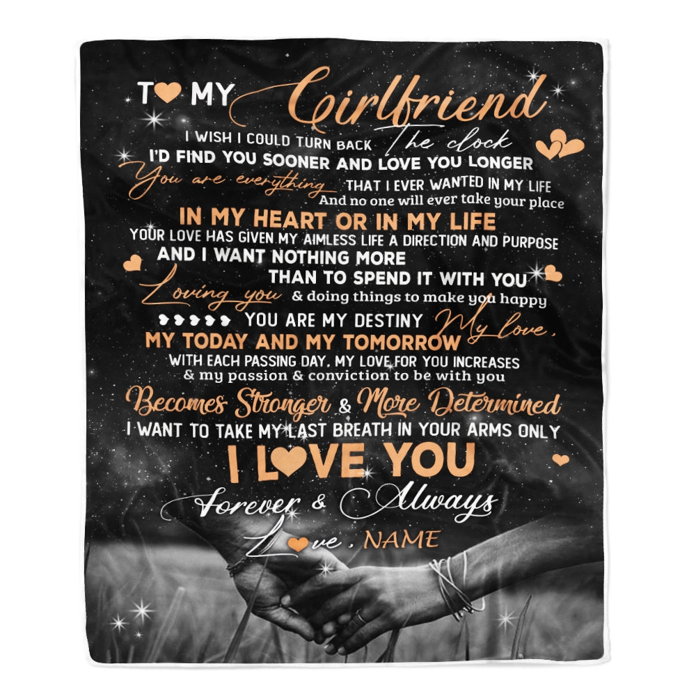Personalized To My Girlfriend Blanket From Boyfriend I'd Find You Sooner Love You Longer Girlfriend Anniversary Valentines Day Christmas Fleece Throw Blanket Blanket | Teecentury.com