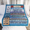 Personalized To My Girlfriend Blanket From Boyfriend Wood I Love You Girlfriend Birthday Anniversary Romantic Valentines Christmas Customized Fleece Blanket | teecentury