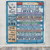 Personalized To My Girlfriend Blanket From Boyfriend Wood I Love You Girlfriend Birthday Anniversary Romantic Valentines Christmas Customized Fleece Blanket | teecentury