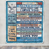 Personalized To My Girlfriend Blanket From Boyfriend Wood I Love You More Girlfriend Birthday Anniversary Valentines Christmas Gift Customized Fleece Blanket | teecentury