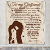 Personalized To My Girlfriend Blanket You Are Braver Stronger Smarter Romantic Girlfriend Birthday Valentines Christmas Customized Gift Fleece Blanket | teecentury