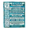 Personalized To My Girlfriend From Boyfriend Blanket Wood You Are My Love Birthday For Girlfriend Anniversary Romantic Valentines Christmas Fleece Blanket | teecentury