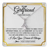 Alluring Beauty Necklace 14K White Gold Finish | 1 | Personalized To My Girlfriend Necklace For Women Love Letter Romatic Gifts For Her Girlfriend Gift From Boyfriend Valentines Custom Gift Box Message Card | https://teecentury.