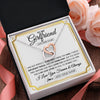 Interlocking Hearts Necklace Stainless Steel & Rose Gold Finish | 2 | Personalized To My Girlfriend Necklace For Women Love Letter Romatic Gifts For Her Girlfriend Gift From Boyfriend Valentines Custom Gift Box Message Card | https://teecentury.