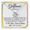 Love Knot Necklace 14K White Gold Finish | 1 | Personalized To My Girlfriend Necklace For Women Love Letter Romatic Gifts For Her Girlfriend Gift From Boyfriend Valentines Custom Gift Box Message Card | https://teecentury.