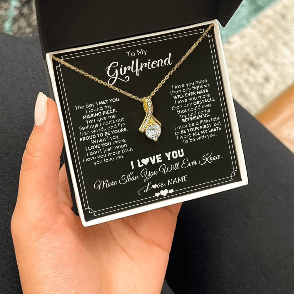 Valentine's Day Gift for Girlfriend from Boyfriend Necklace: Anniversary, Valentine's Day, Birthday, Christmas, Thank You, Love You Present, 2