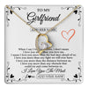 Forever Love Necklace 18K Yellow Gold Finish | 1 | Personalized To My Girlfriend Necklace Gift For Her I Love You More Than Anything Pendant Love Girlfriend Birthday Gifts Christmas Gift Box Message Card | https://teecentury.