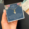 Alluring Beauty Necklace 18K Yellow Gold Finish | 2 | Personalized To My Girlfriend's Mom Necklace Thank You For Welcoming Me Stepmother Birthday Wedding Anniversary Christmas Customized Gift Box Message Card | teecentury