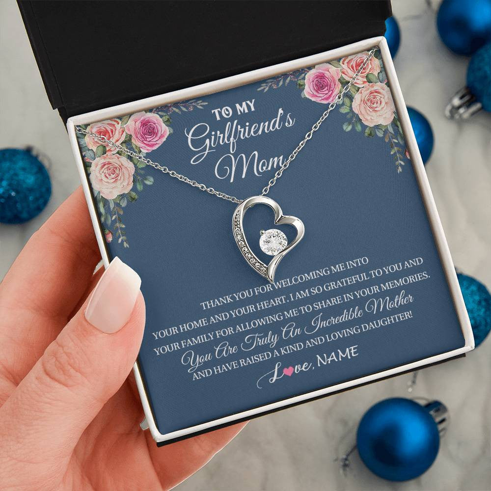 Mother and Daughter Forever Love Necklace Mum Heart Mummy Family