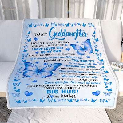 Personalized To My Goddaughter Blanket From Godfather I Have Loved You Stepdaughter Birthday Gifts Graduation Christmas Customized Fleece Throw Blanket | teecentury