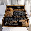 Personalized To My Goddaughter Blanket From Godfather Uncle You Will Never Lose Lion Goddaughter Birthday Gifts Graduation Christmas Customized Fleece Blanket | teecentury