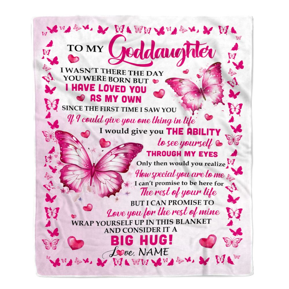 Personalized To My Goddaughter Blanket From Godmother I Have Loved You Stepdaughter Birthday Gifts Graduation Christmas Customized Fleece Throw Blanket | teecentury