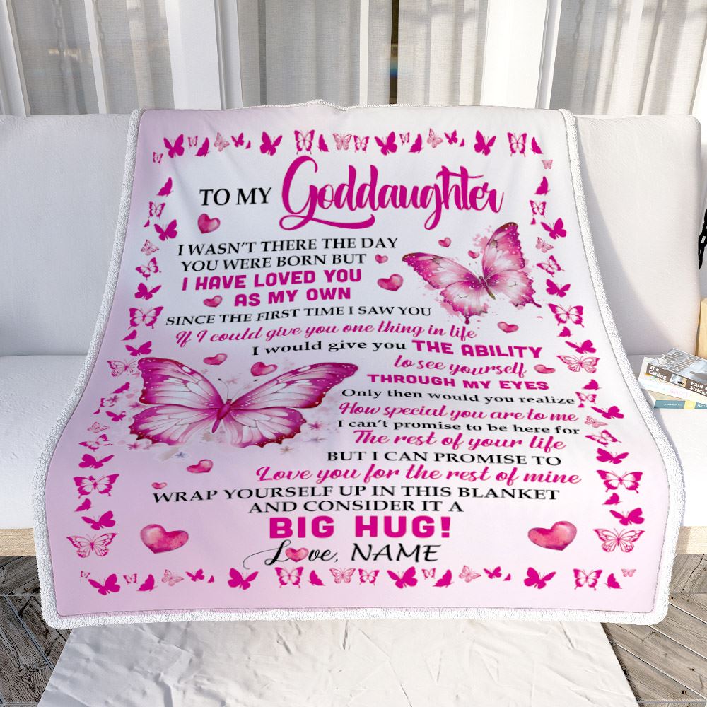Personalized To My Goddaughter Blanket From Godmother I Have Loved You Stepdaughter Birthday Gifts Graduation Christmas Customized Fleece Throw Blanket | teecentury