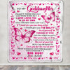 Personalized To My Goddaughter Blanket From Godmother I Have Loved You Stepdaughter Birthday Gifts Graduation Christmas Customized Fleece Throw Blanket | teecentury