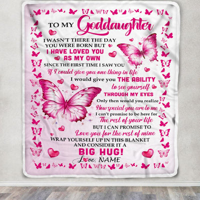 Personalized To My Goddaughter Blanket From Godmother I Have Loved You Stepdaughter Birthday Gifts Graduation Christmas Customized Fleece Throw Blanket | teecentury