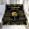Personalized To My Goddaughter Blanket From Godmother Uncle Be A Sunflower Goddaughter Birthday Gifts Graduation Christmas Customized Fleece Throw Blanket | teecentury