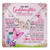 Interlocking Hearts Necklace Stainless Steel & Rose Gold Finish | 1 | Personalized To My Goddaughter Butterfly Necklace From Godmother The Bond Between Goddaughter Birthday Gifts Graduation Christmas Jewelry Gift Box Message Card | https://teecentury.