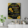 Personalized To My Goddaughter Canvas From Aunt Whenever You Feel Sunflower Goddaughter Birthday Gifts Graduation Christmas Custom Wall Art Print Framed Canvas | teecentury