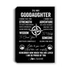 Personalized To My Goddaughter Canvas From Godfather Aunt I Wish You The Strength Goddaughter Birthday Gifts Graduation Christmas Custom Wall Art Print Framed Canvas | teecentury
