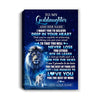 Personalized To My Goddaughter Canvas From Godfather Uncle Believe Your Heart Goddaughter Gift Birthday Graduation Christmas Custom Wall Art Print Framed Canvas | teecentury