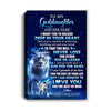 Personalized To My Goddaughter Canvas From Godmother Aunt Believe Your Heart Goddaughter Gift Birthday Graduation Christmas Custom Wall Print Framed Canvas | teecentury
