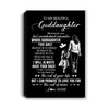 Personalized To My Goddaughter Canvas From Godmother Whenever You Feel Overwhelmed Goddaughter Birthday Gifts Christmas Custom Wall Art Print Framed Canvas | teecentury