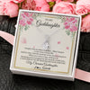 Alluring Beauty Necklace 14K White Gold Finish | 2 | Personalized To My Goddaughter From Aunt Imagine This Necklace As A Love Goddaughter Birthday Graduation Christmas Customized Gift Box Message Card | teecentury
