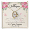 Forever Love Necklace 18K Yellow Gold Finish | 1 | Personalized To My Goddaughter From Aunt Imagine This Necklace As A Love Goddaughter Birthday Graduation Christmas Customized Gift Box Message Card | teecentury