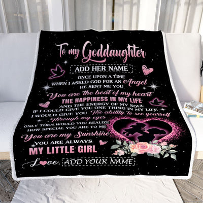 Personalized To My Goddaughter From Godmother Blanket Once Upon A Time Birthday Graduation Gifts For Goddaughter Gifts Christmas Customized Fleece Blanket | teecentury