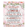 Personalized To My Goddaughter Gifts Blanket From Aunt Floral I Love You Birthday Gifts For Goddaughter Graduation Christmas Customized Fleece Throw Blanket | teecentury